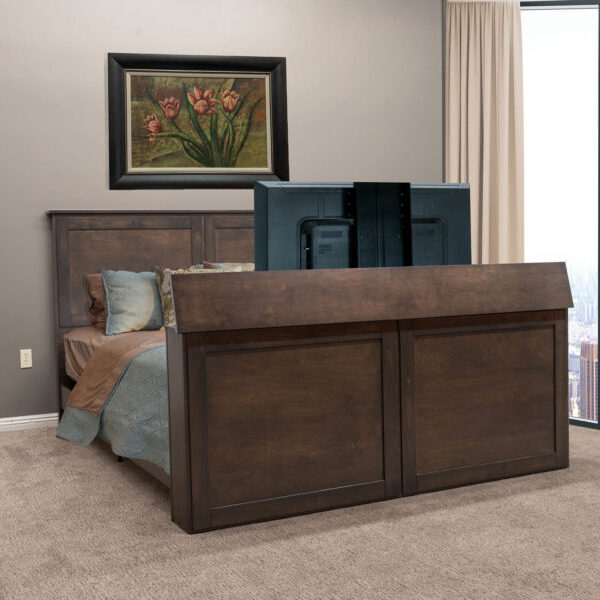 Hudson TV Bed Frame Real Wood TV Bed Wildwood TV Lift Furniture
