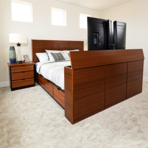 Soho TV Bed, TV lifted