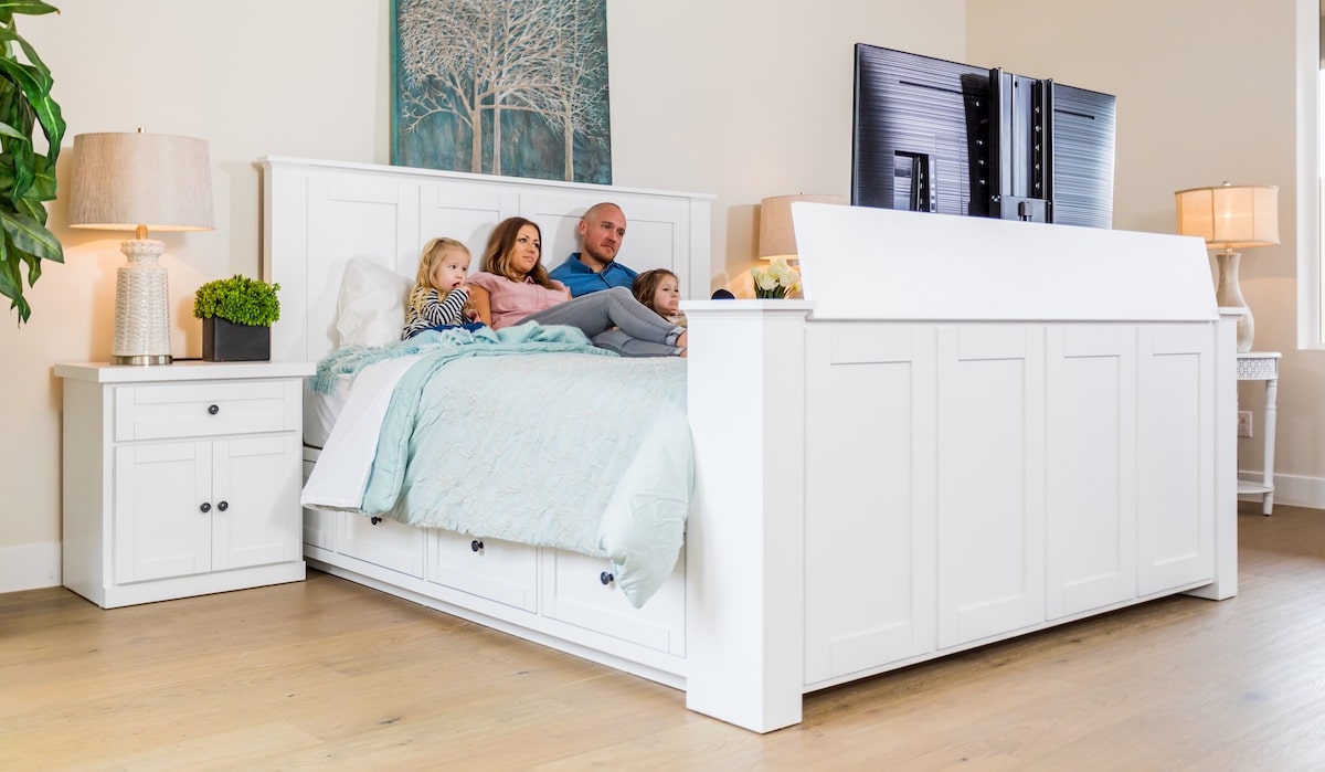 grootmoeder Grootste Bespreken Hartford TV Bed - Most Popular Bed With TV Lift - Design Yours Today