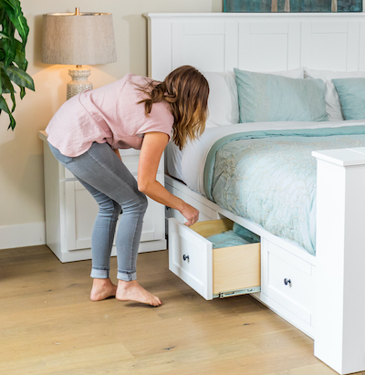 TV bed with storage