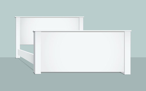angled-new-green Standard TV Bed Frame