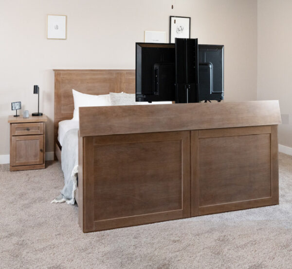 Hudson TV bed in coastal mist TV up