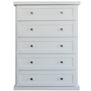 white dresser chest with 5 drawers