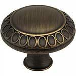 satin brass cabinet knob