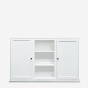 white storage cabinet
