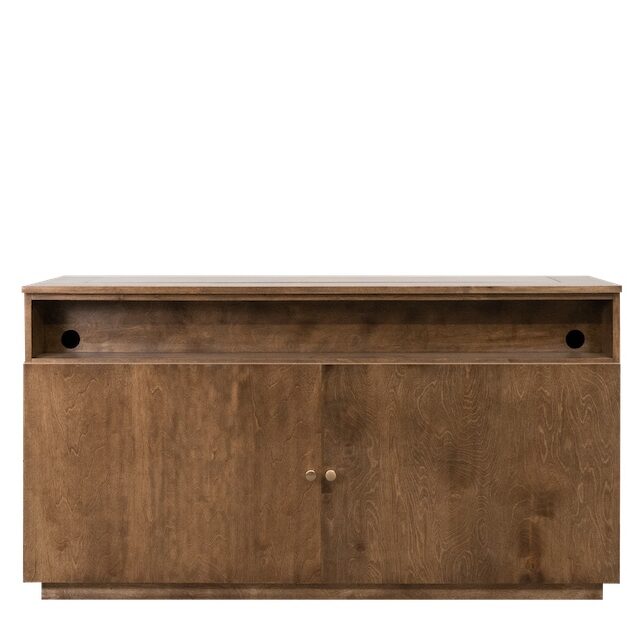 basic sound bar wooden cubby