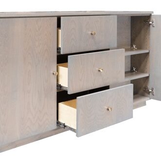 Brisbane Storage TV Lift Cabinet - Graywash