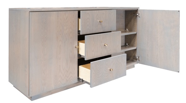 Brisbane Storage TV Lift Cabinet - Graywash