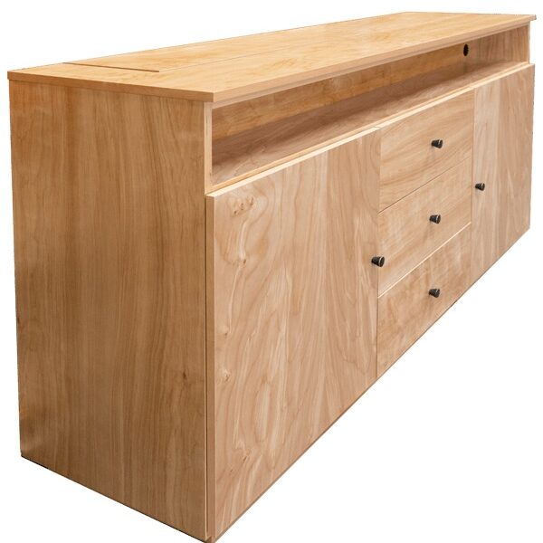 Natural Brisbane TV Lift Cabinet Media Console