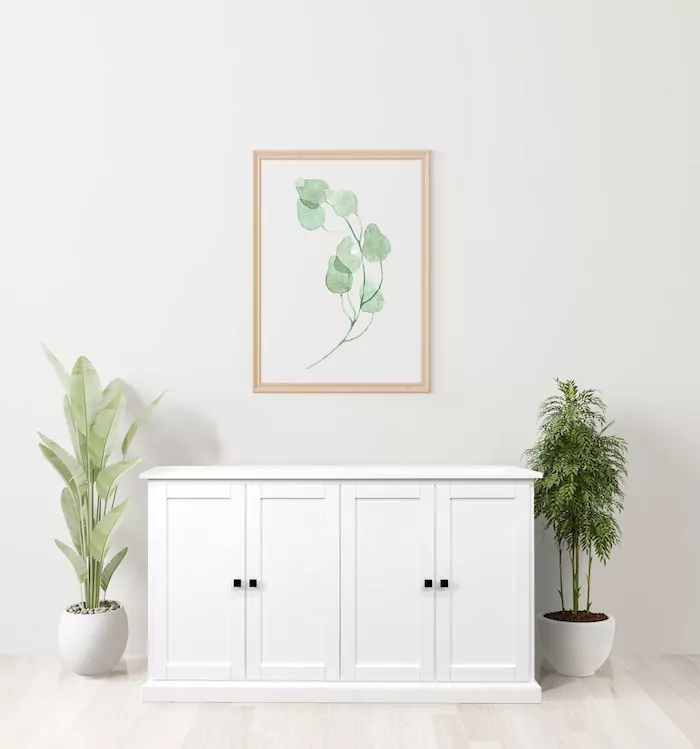 white tv lift cabinet