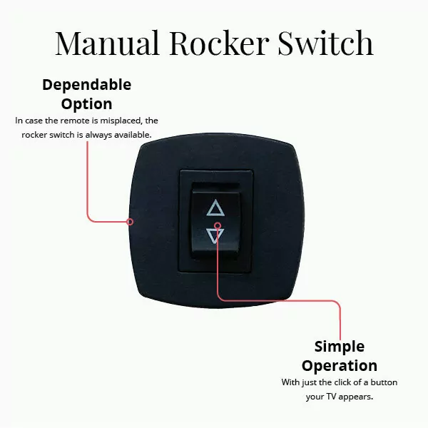 Manual rocker switch