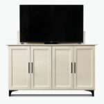 Madison Basic TV Lift Cabinet in Aged White
