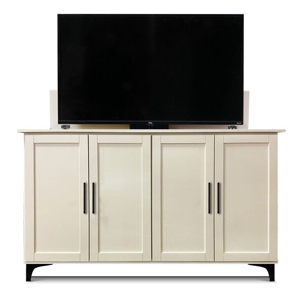 Madison Basic TV Lift Cabinet in Aged White