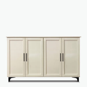 Madison TV Lift Media Console in Aged White