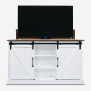 Sonora TV Lift Media Console Open