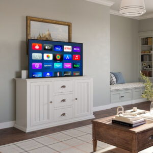 Lindon TV Lift Cabinet in White