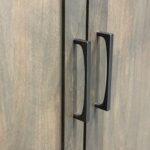 black cabinet handles