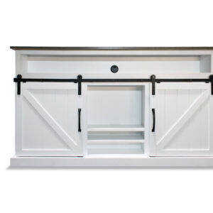 fancy white tv lift media console