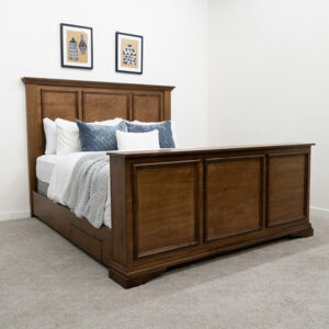 All wood TV Bed with TV hidden