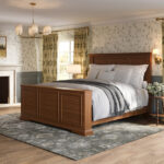 Stylish TV Bed in a decorated room with TV Hidden