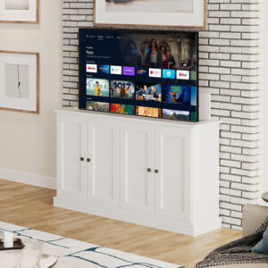 TV Lift Cabinet Hayward style with TV open