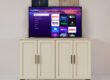 TV Lift Cabinet madison style with TV open