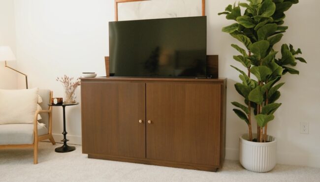 Brisbane TV Lift Cabinet Open