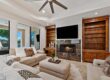 TV above fireplace